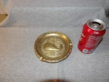 Vintage Solid Brass Penco Whale Ashtray Nautical Decor Trinket Dish picture