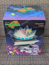 Space Jam 1996 Vintage Lamp with Lampshade Tune Squad Warner Bros Lola Bunny New picture