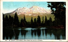 1928 Mt. Shasta California Pacific Highway View Postcard picture
