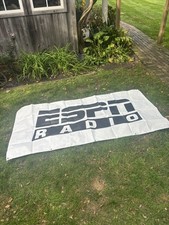 Rare Vintage ESPN Radio Sports Banner Football Broadcast TV 8’ Paper picture