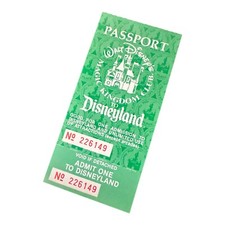 New 1986 Disneyland Ticket picture