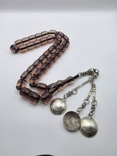MISBAHA Mesk Samdalos 33BEADS, 12×11mm  مسباح مسبحة مسكي سندلس شفاف  picture