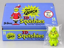 Dr. Seuss The Grinch 3D Squishy – Original Green Grinch | Christmas Collectible picture