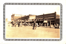 Parade in Cedar Vale Kansas L.C. Adam Mercantile Co. & Hatchery 1920s Photo picture