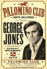 George Jones  Poster PALOMINO CLUB North Hollywood November 2, 1975 picture