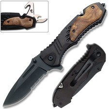 Speed Tech Gentleman Folding Pocket Knife Serrated Blade Everyday Carry picture