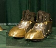 Medieval LOTR Elven Pair Of Sabaton Knight Shoes Armor picture