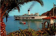 Avalon CA California Ship S S Catalina Great White Steamer Vintage Postcard picture