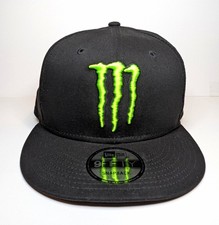 Monster Energy Collectibles New Era 9FIFTY Snapback Hat Cap Black/Green Logo picture