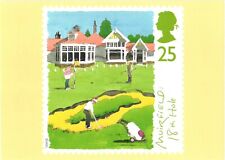 Golf, Muirfield: 18th Hole, Stamp Designed By Paul Hogarth, Royal Mail Postcard picture