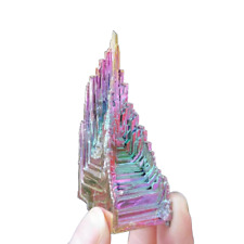 Lot 2kg Rainbow Aura Titanium Bismuth Tower Obelisk Quartz Rock Crystal Cluster picture