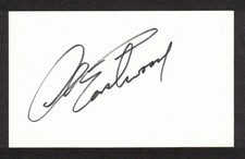 Clint Eastwood American Actor Original Signed Autograph 3x5 Index Card picture