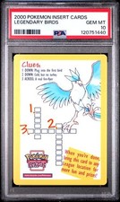 PSA 10 POKEMON INSERT CARDS LEGENDARY BIRDS - LOW POP picture