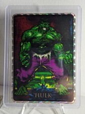 Vintage 1992 Marvel  Masterpieces Hulk Unauthorized Vending Machine Sticker Card picture