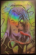 Absolute Batman Two Face Venomized Signed Gorkem Demir Confetti Foil Ltd 3/10 picture