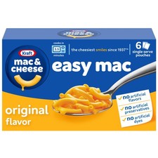Kraft Easy Mac Original Flavor Macaroni and Cheese Meal (6 Pouches) 6 Pouches picture
