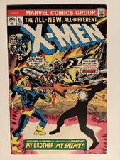 X-Men #97 Feb 1976 Havok Polaris Erik the Red Bronze Age Marvel FN/VF (7.0) picture