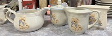 Vintage Tienshan Stoneware Country Bear Theodore Bear Tea Dinnerware Set  picture