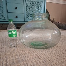 Vintage French Carboy Wide Mouth Demijohn / Green Glass *NO CRACKS* BIG picture