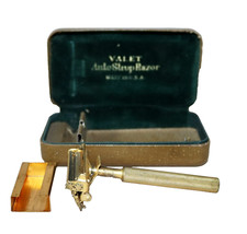 Million Dollar Razor ~ Valet Auto Strop Razor ~ 1928 - 1935 Brown Metal Case picture