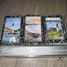 Cape Shore Bridge Set 2 Decks Of Card 12 Two And Three Table Tallies Lighthouse picture