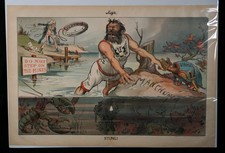 Antique Original 1904 Judge Magazine Political Cartoon 