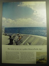 1958 Orient & Pacific Lines Cruise Ad - Run away to sea picture