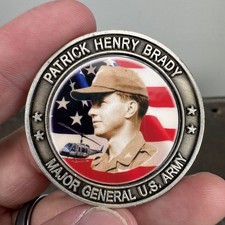 MAJOR GENERAL US Army 54th Medical Detachment Patrick Henry Brady Challenge Coin picture