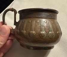 WMF Jugendstil Art Nouveau Sheaf of Wheat Copper Cup Circa 1900 Germany picture