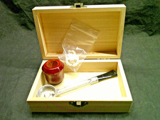 ✔️NEW FALCON PIPE BRIAR SMOOTH BOWL #5 STANDARD METAL STEM ORIGINAL LABEL BOX -G picture