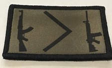 AK AR Morale Patch Military Tactical Army Flag  picture
