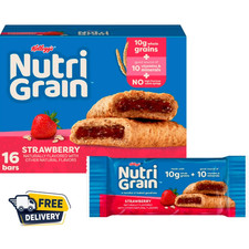 Kellogg's Nutri-Grain Strawberry Chewy Breakfast Bars, Made with 10g Whole Grain picture