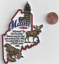   MAINE STATE  INFORMATION MAGNET     EDUCATIONAL  5-COLOR picture