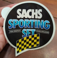 NOS Vintage SACHS Sporting Set Racing Motorcycle Motocross Advertising Decal picture
