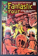 Fantastic Four Issue #81 Marvel Comics 1968 Exquisite Elemental - Stan Lee picture