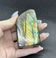 Natural Sunset Labradorite Freeform Great Colorful flash Rounded top-2.75in 227G picture