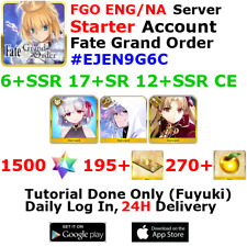 [ENG/NA][INST] FGO / Fate Grand Order Starter Account 6+SSR 190+Tix 1540+SQ #EJE picture