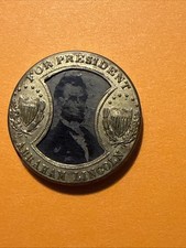 1864 Abraham Lincoln/ Andrew Johnson Gault Ferrotype Token  picture