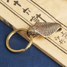 Solid Brass Snake Belt Clip Keychains Keyrings Wallet Key Clip Key Holder picture
