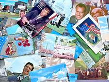 41 ASSORTED VINTAGE POLITICAL AND PATRIOTIC POSTCARDS - A303 picture