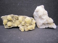 Strontianite with Calcite, 2 Pieces, Mount Pleasant Mills, PA #92 picture