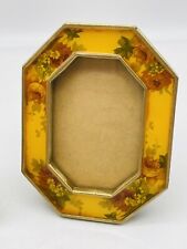 Vintage The Bucklers Mustard Enamel Easel Picture Frame 3” x 2” picture