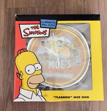 Vintage The Simpons It's duff time at moe's light up wall clock picture