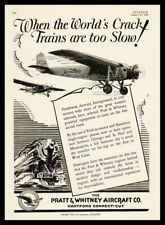 1929 Pratt & Whitney Aircraft Original Magazine Ad picture