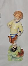 Royal Worcester Boy Feeding Squirrels Figurine England FG Doughty October  picture