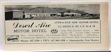 1964 Desert Aire Motor Hotel Alamogordo New Mexico US 54 Original Print Ad 5