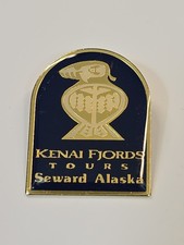 Kenai Fjords Tours Seward Alaska Souvenir Lapel Pin picture