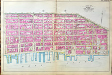 1894 Manhattan NY map Lower East Side Two Bridges Chinatown NYC picture