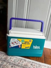Vintage IGLOO Polar Six Cooler 6pk Size Retro Colors picture