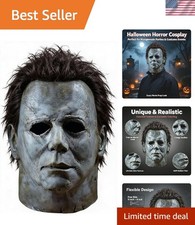 Realistic Michael Myers Mask - Adjustable Halloween Costume Accessory for Adults picture
